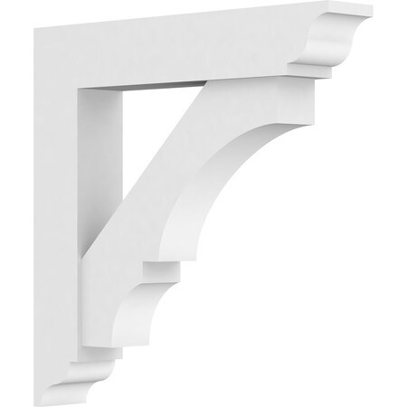 Standard Balboa Architectural Grade PVC Bracket With Traditional Ends, 3W X 18D X 18H